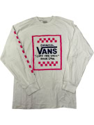 VANS Long Sleeve T-shirt S | Large Graphic | Off The Wall | White